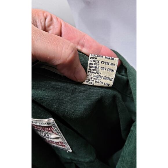 Mens Labrador Apparel green button-up washed cotton made in USA size L Outdoors - Picture 9 of 9